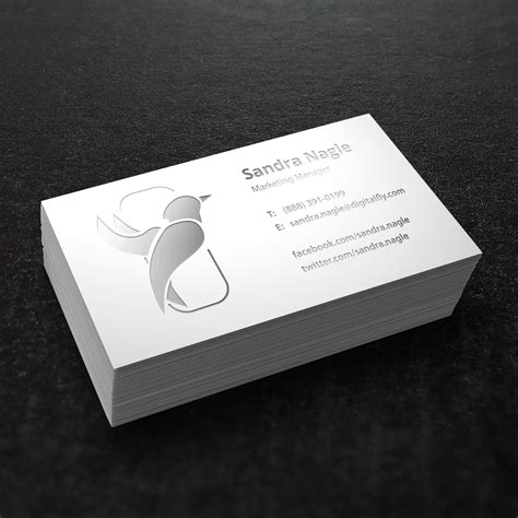 customized business cards impression.